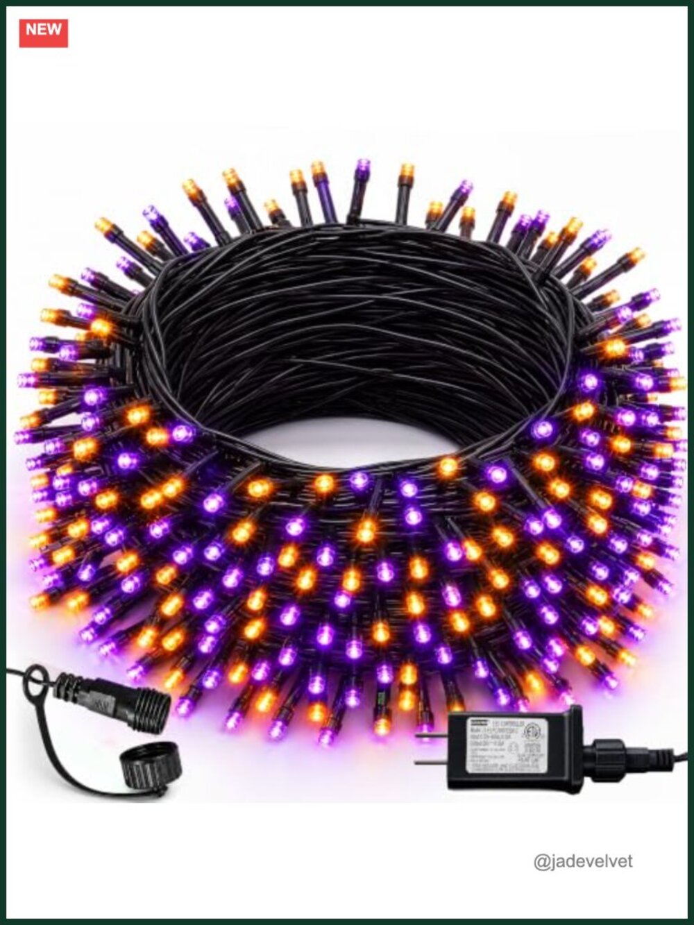 300 LED String Lights 100FT 8 Modes Waterproof Outdoor Halloween Decorations